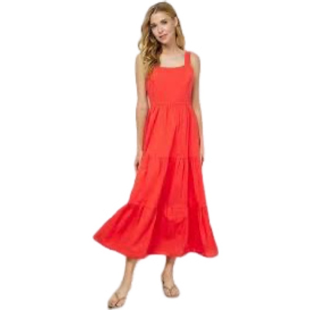Sugar Lips Penelope Maxi Dress in Cotton-voile
Square Neckline Long Dress - Picture 6 of 8